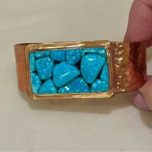 Mine Finds by Jay King Kingman Turquoise and Copper Bracelet Cuff - DTR